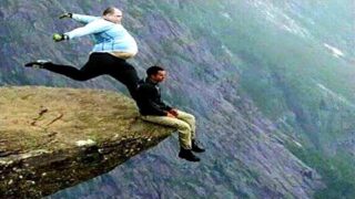 if you laugh you fall, try watching this on a cliff